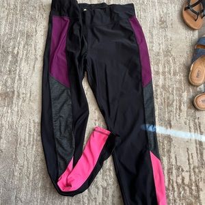 Black, purple, pink Full length leggings